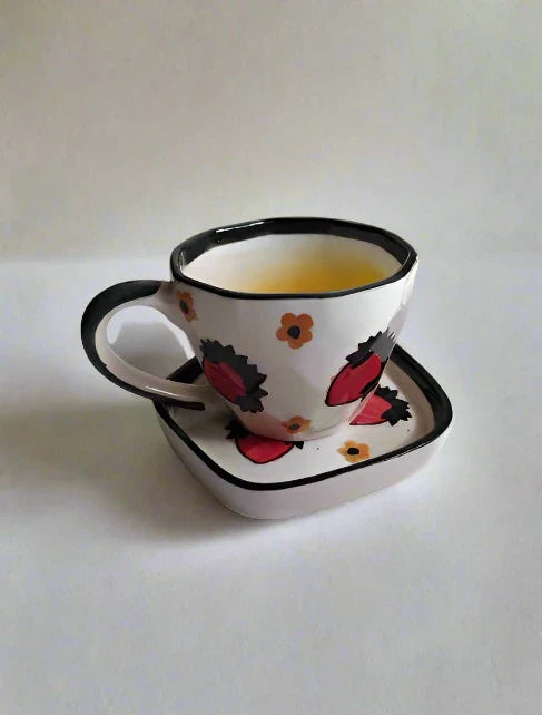 Berry and Daffodils Tea Cup Set