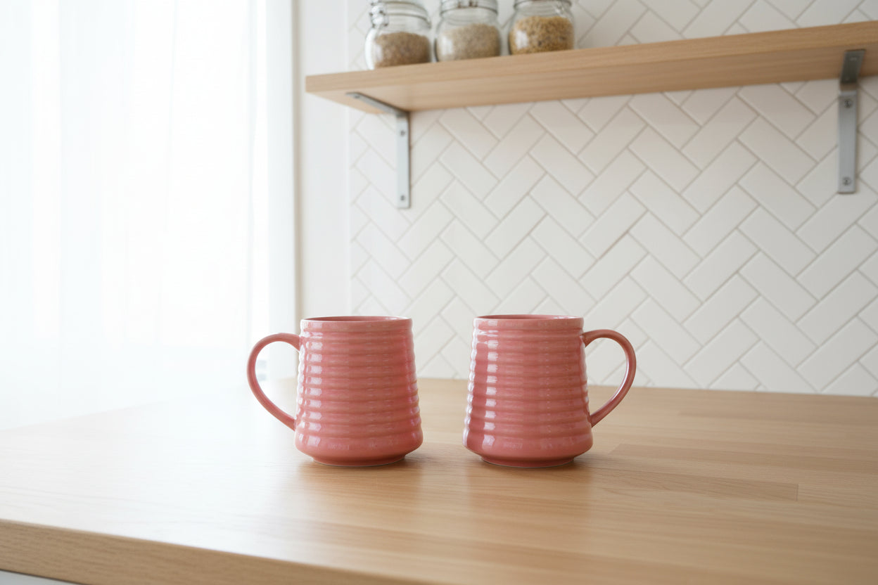 Cozy Heart Check Mug