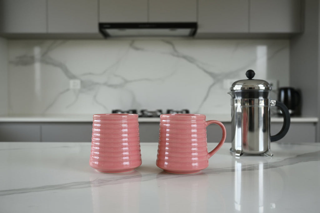 Cozy Heart Check Mug