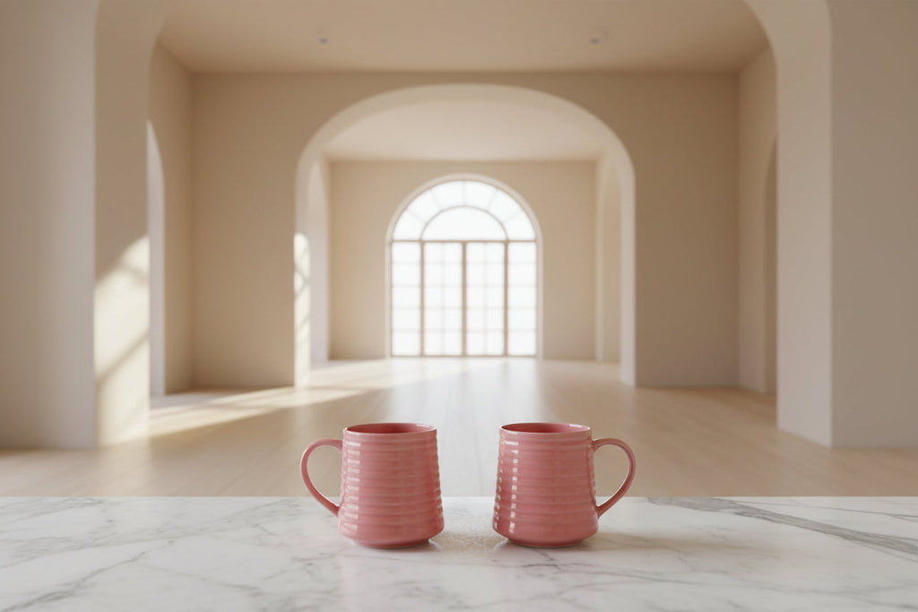 Cozy Heart Check Mug