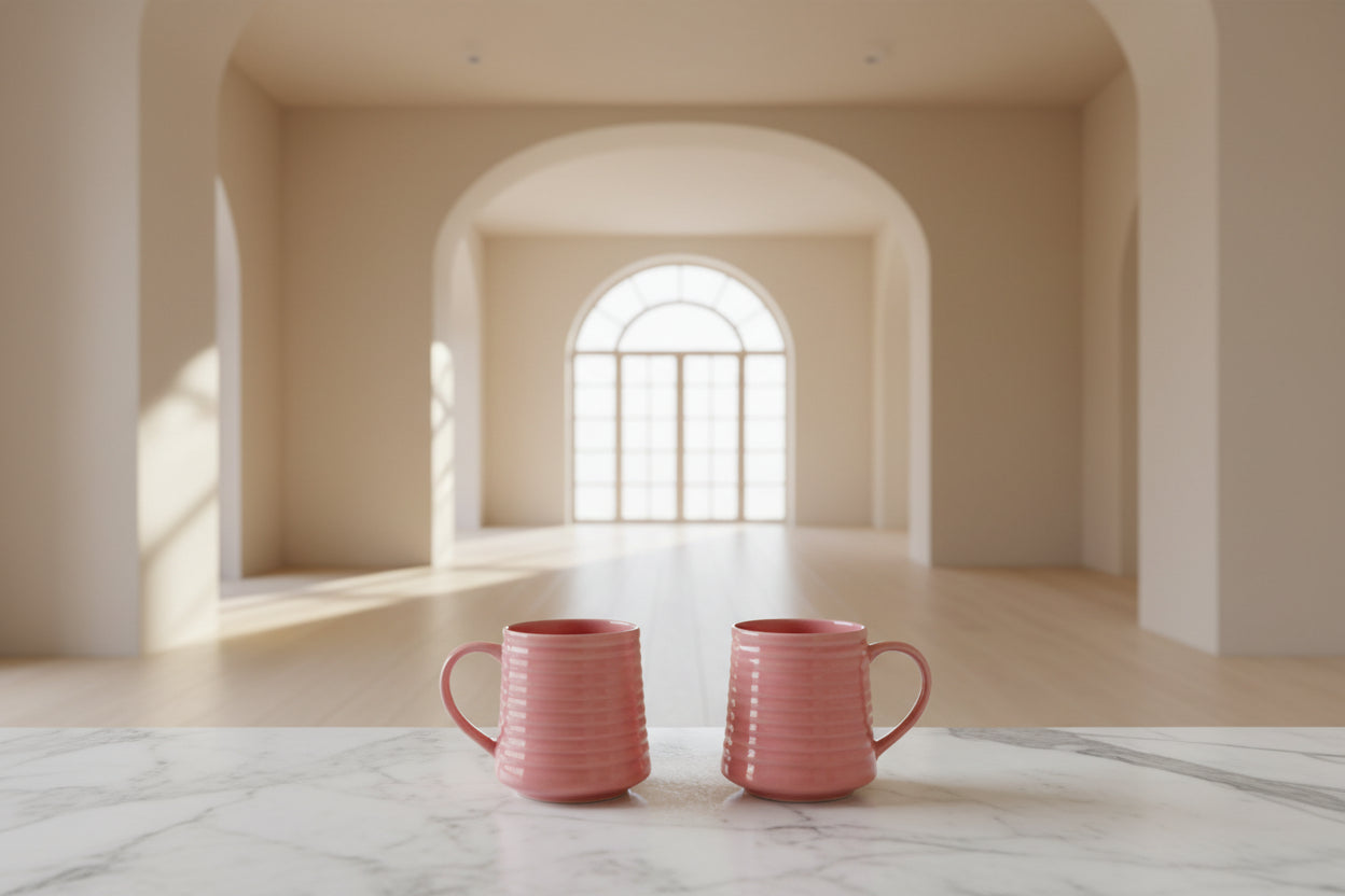 Cozy Heart Check Mug