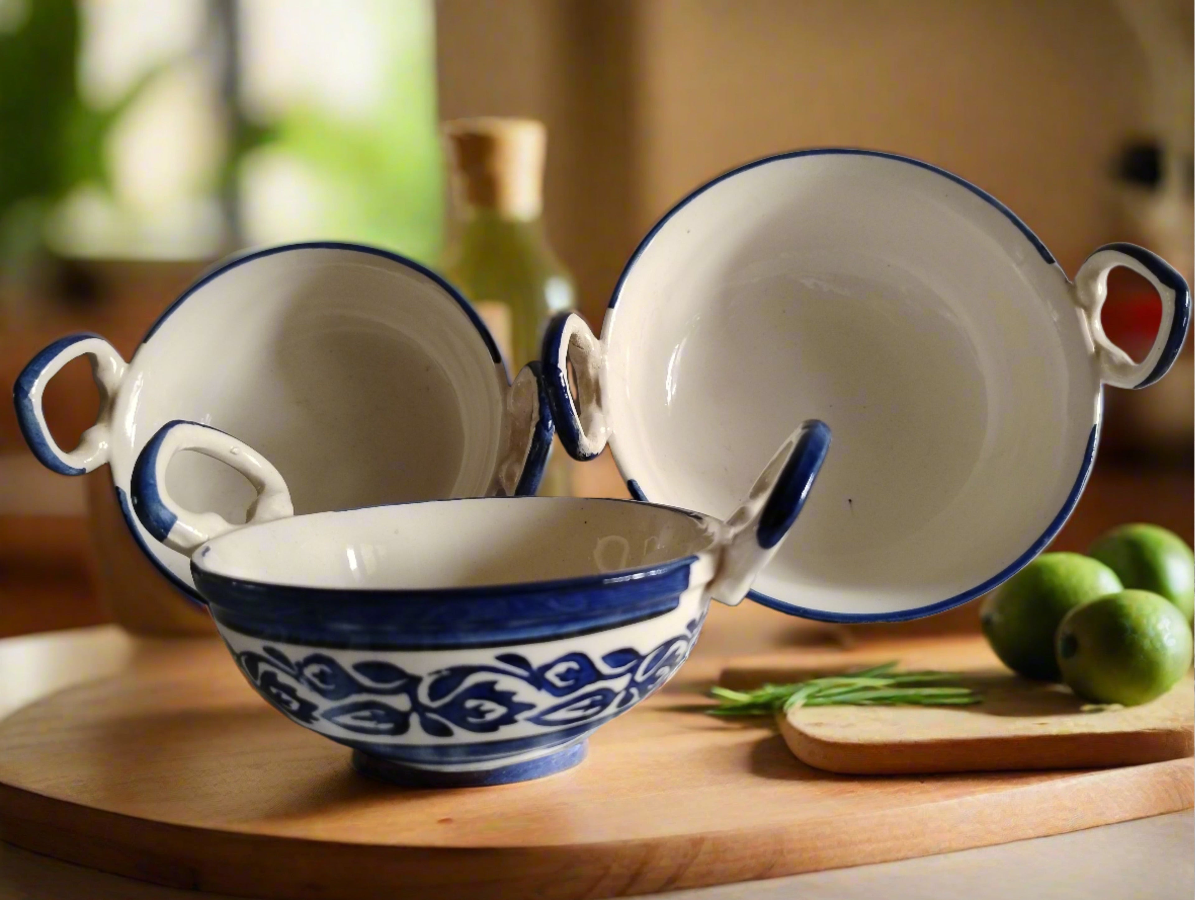 Royal Motif Serveware Kadhai Set of 3