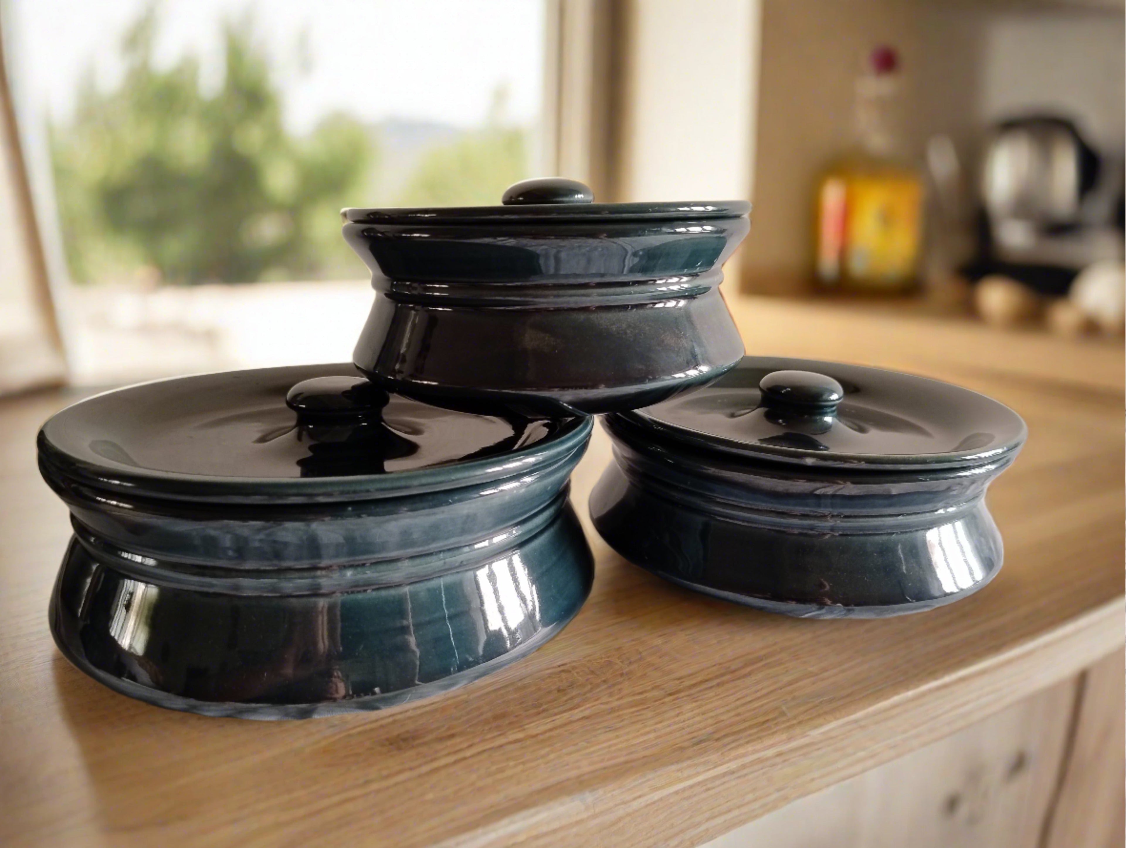 Pantone Green Casserole (Set of 3)