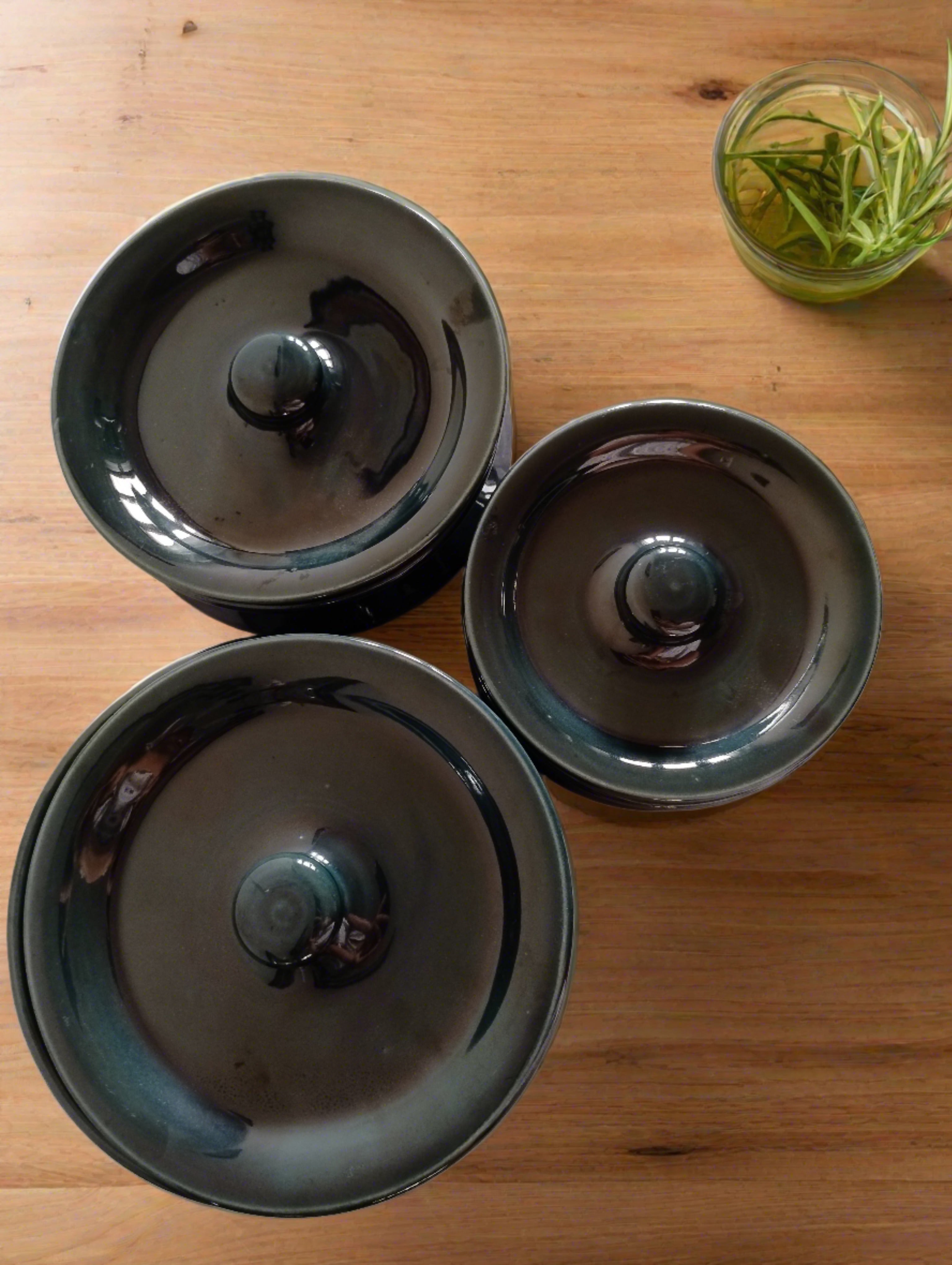 Pantone Green Casserole (Set of 3)