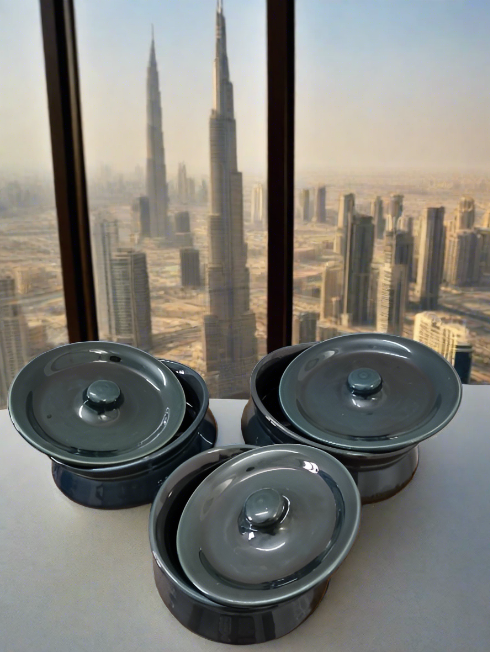 Pantone Green Casserole (Set of 3)