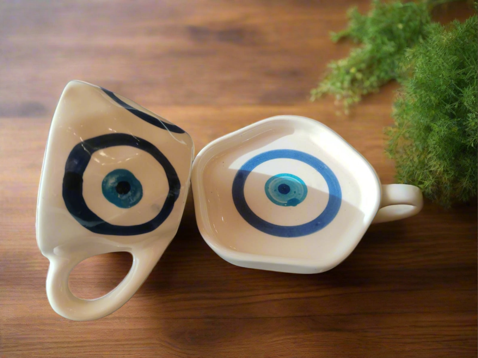 Evil Eye Cup and Saucer Set