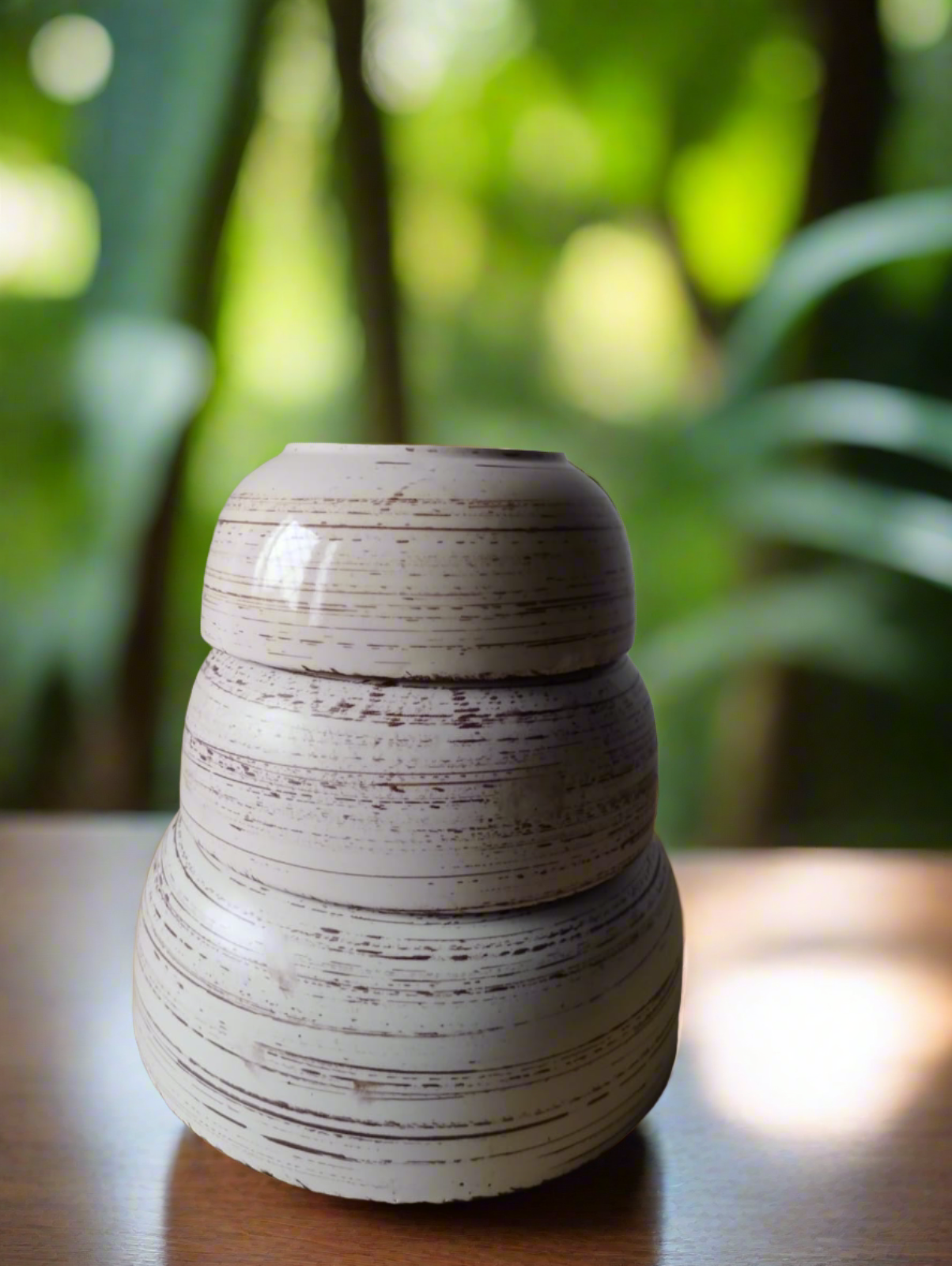 Ivory Rush Edge Bowl (Set of 3)